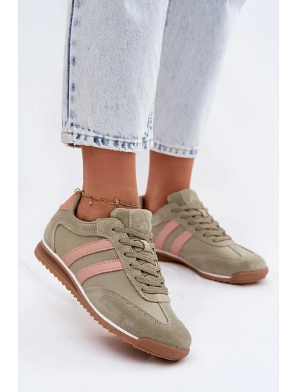 Semišové Sportovní Boty Dámské  Zelené model 22107492 - McArthur