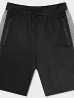 Pánské sportovní šortky černé (8K281-3)