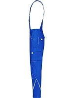 JN (4260) Pracovní kalhoty s laclem Color 02.0 royal/white model 22492238 - Daiber
