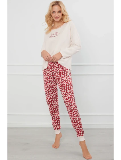 Italská móda Evora long length sp. barva:ecru/print Italská móda Evora long length sp. barva:ecru/print