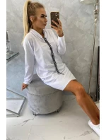 Šaty s kravatou bílé Šaty s kravatou bílé