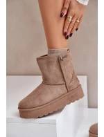 Vysoké dámské sněhule na platformě Big Star model 21677572 béžové - Big Star Shoes Vysoké dámské sněhule na platformě Big Star model 21677572 béžové - Big Star Shoes