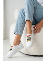 Kožené dámské polobotky model 22044848 Bílé - VINCEZA