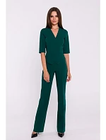 S377 Kombinéza Peplum - zelená