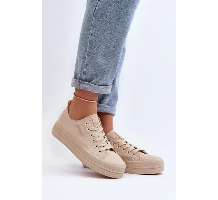 Dámské béžové látkové tenisky Staneva