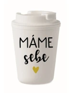 MÁME SEBE - bílý termohrnek 300 ml