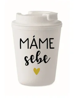 MÁME SEBE - bílý termohrnek 300 ml