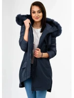 ZIMOWA KURTKA DAMSKA Z  GRANATOWA model 21242200 - Libland