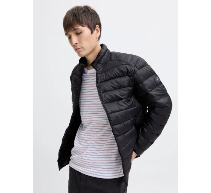 Jack&Jones pánská péřová bunda JJEBRADLEY LIGHT PUFFER COLLAR NOOS 12280971 BLACK