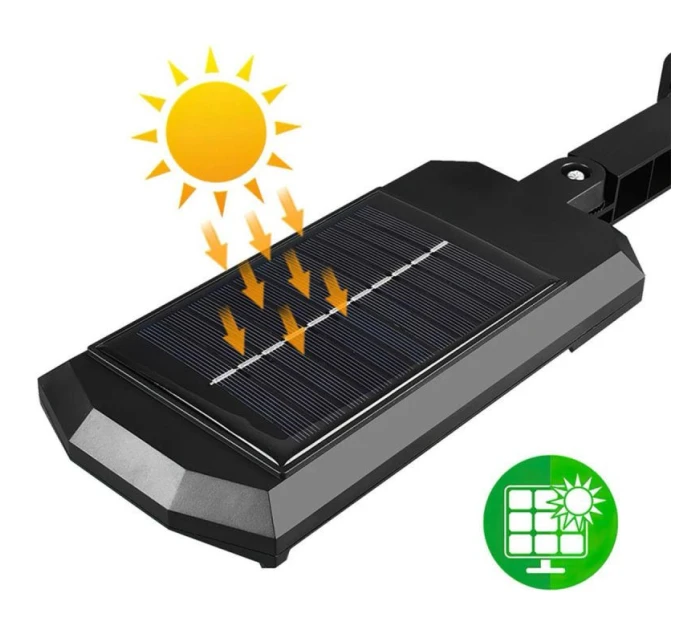 POULIČNÍ LAMPA SOLÁRNÍ LUCERNA 43LED + DÁLKOVÉ OVLÁDÁNÍ POHYBOVÝ A SOUMRAKOVÝ SENZOR