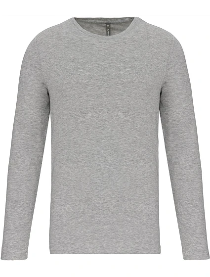 Kariban K 3016 Elastické tričko s dlouhým rukávem 20.3016 light grey heather