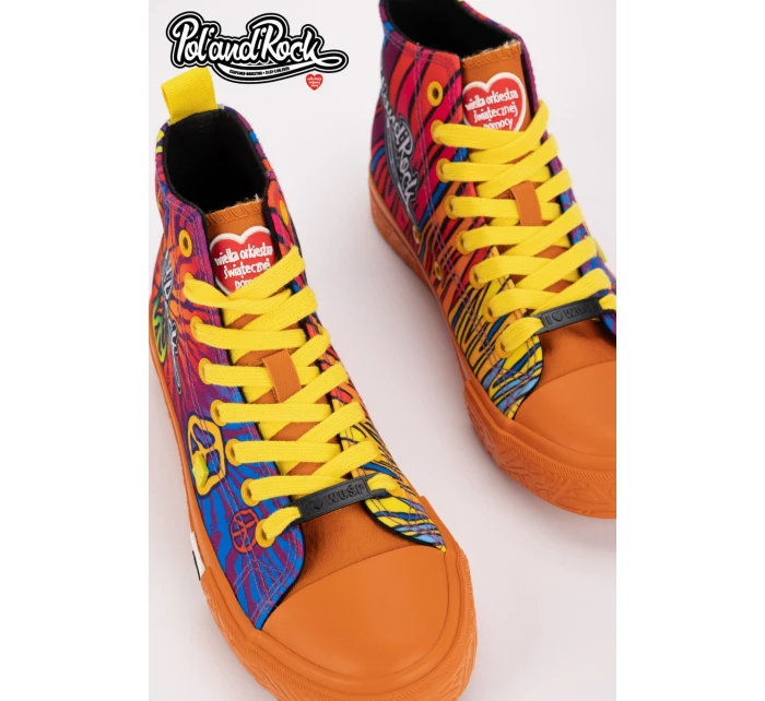 Tenisky Pol'and'Rock Festival X Big Star SS174502 Oranžové Tenisky Pol'and'Rock Festival X Big Star SS174502 Oranžové