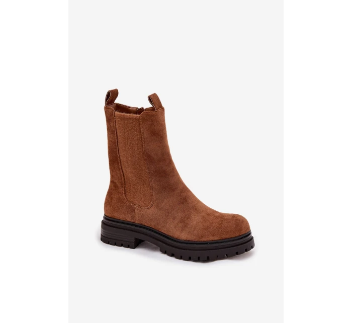 Dámské boty na zip Camel model 21758928 - Boto