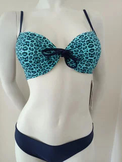 Dámské dvoudílné plavky Kapli - černo-modré - Argento