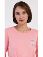 Dámské pyžamo dlouhé Květy Dámské pyžamo dlouhé Květy