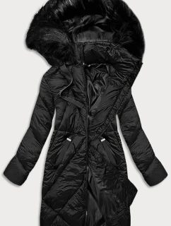 DŁUGA KURTKA ZIMOWA DAMSKA CZARNA model 21243491 - J.STYLE