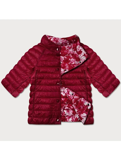 oboustranná dámská plus size bunda se 3/4 rukávy model 21073855 - MINORITY oboustranná dámská plus size bunda se 3/4 rukávy model 21073855 - MINORITY