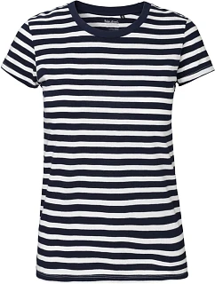 O Dámské tričko z bio bavlny white/navy stripe model 22505594 - Neutral