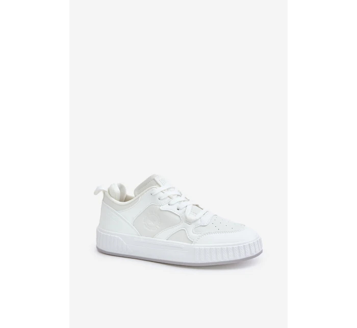 Pánské Tenisky Z Eko Kůže Big Star OO174003 Bílé Pánské Tenisky Z Eko Kůže Big Star OO174003 Bílé