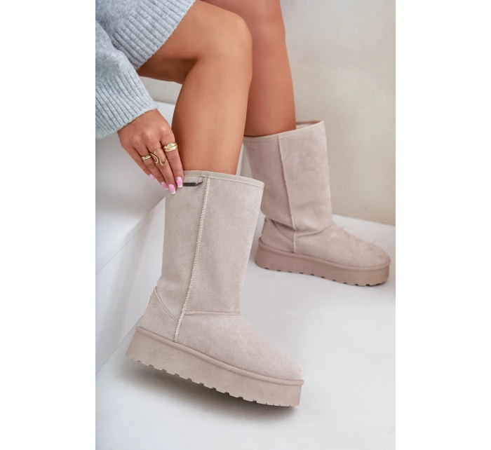 Vysoké Sněhule Na Platformě Big Star model 21679168 Světle Béžové - Big Star Shoes