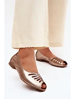 baleríny z přírodní kůže  Zlaté model 22125775 - Maciejka
