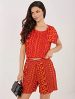 Šortky D73771M62489KD oranžová