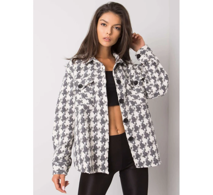 Košile EM KS 178.34 bílá a šedá