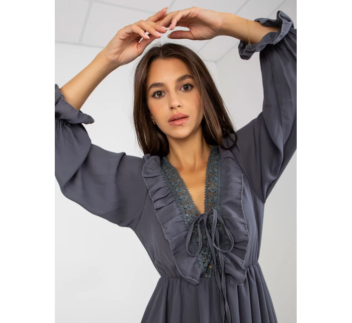 Šaty TW SK BI 0761 1.73P grafitové Šaty TW SK BI 0761 1.73P grafitové