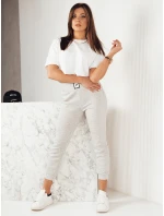 Dámské tepláky šedé model 21972393 - Dstreet Dámské tepláky šedé model 21972393 - Dstreet