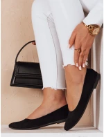 Dámské semišové baleríny s plochým podpatkem GLAMINO černé FashionStreet ZY0763 Dámské semišové baleríny s plochým podpatkem GLAMINO černé FashionStreet ZY0763