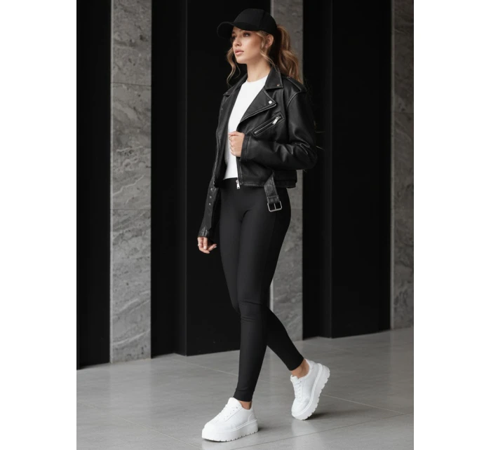 Dámské legíny černé FashionStreet UY2730 Dámské legíny černé FashionStreet UY2730