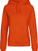 Neutral O 83101 Dámská mikina s kapucí z bio bavlny 77.8311 orange