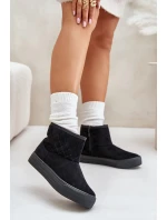 boty na zip s kožešinovou podšívkou Big Star černé model 21675210 - Big Star Shoes boty na zip s kožešinovou podšívkou Big Star černé model 21675210 - Big Star Shoes