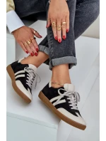 model 21684270 Kožené Nízké Tenisky Dámské Černé - Zazoo model 21684270 Kožené Nízké Tenisky Dámské Černé - Zazoo