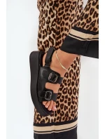 Dámské sandály na platformě a klínu s přezkami černé model 21688802 - Boto