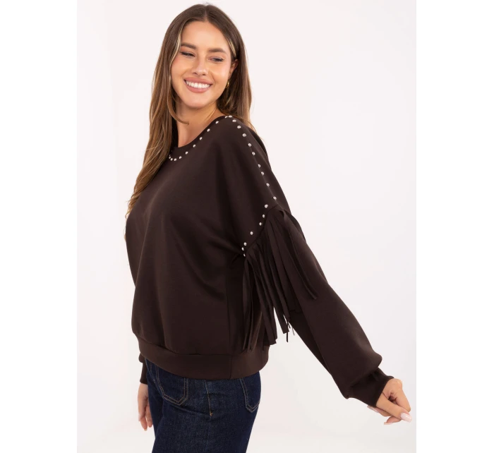 Bluza IT BL model 21421338 ciemny brązowy - FPrice Bluza IT BL model 21421338 ciemny brązowy - FPrice