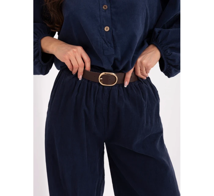 Spodnie IT SP model 21722853 granatowy - FPrice Spodnie IT SP model 21722853 granatowy - FPrice