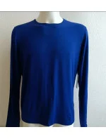 Pánské tričko s dlouhým rukávem 714753030001 modré - Ralph Lauren