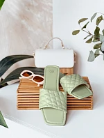 Dámské žabky SATELIVA zelené FashionStreet ZY0971