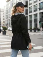 Kurtka damska parka z kapturem czarna model 22007636 - FashionStreet