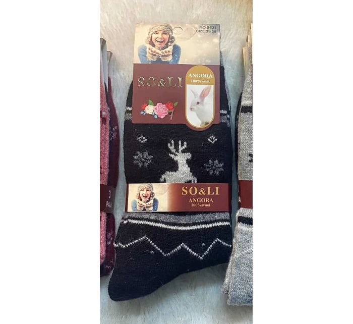 WiK 002 dámské ponožky Angora 111 35-42