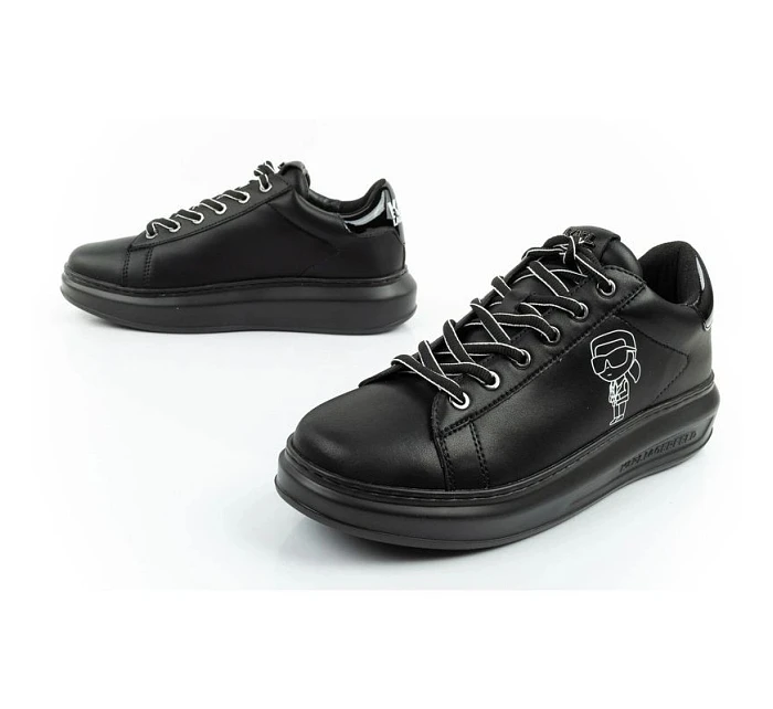 Karl Lagerfeld pánské boty Kapri tenisky přírodní kůže černé