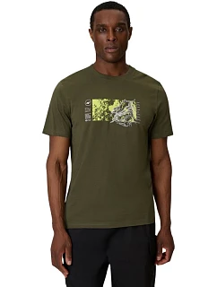 Pánské tričko 4F M2823 khaki 4FWSS26TTSHM2823 43S