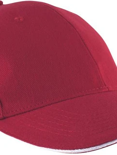 K-up KP 011 6 Panelová sandwich kšiltovka "Orlando" 20.0011 red/white