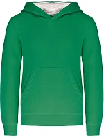K 453 Dětská kontrastní mikina s kapucí model 22509471 light kelly green/white - Kariban K 453 Dětská kontrastní mikina s kapucí model 22509471 light kelly green/white - Kariban