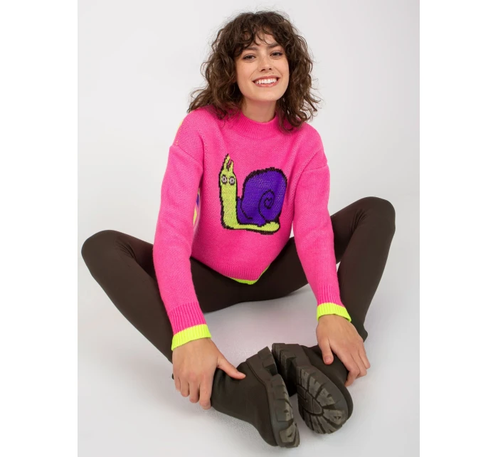 Dámský svetr EM SW 1027 01 růžový