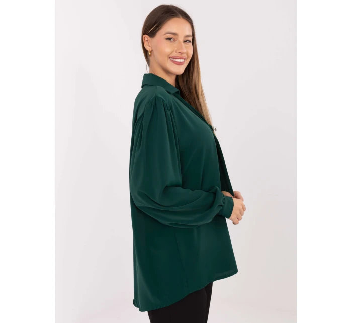 Bluzka IT BZ model 21768546 ciemny zielony - FPrice Bluzka IT BZ model 21768546 ciemny zielony - FPrice