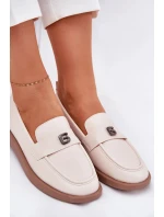 Dámské elegantní mokasíny s dekorativním detailem Vinceza – béžové Dámské elegantní mokasíny s dekorativním detailem Vinceza – béžové