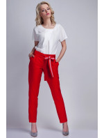 Dámské kalhoty model 18606622 červené - Lanti