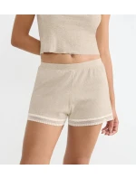 Dámské šortky GO Ribbed Short - GRAY - sv. béžové M013 - SLOGGI Dámské šortky GO Ribbed Short - GRAY - sv. béžové M013 - SLOGGI